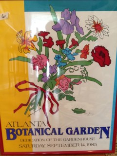 Signed Atlanta Botanical Garden print - garage sale finds - thediybungalow.com