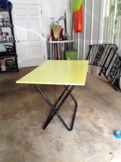 completed work table - garage sale finds - thediybungalow.com