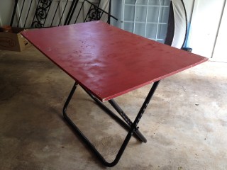 Work table - garage sale finds - thediybungalow.com