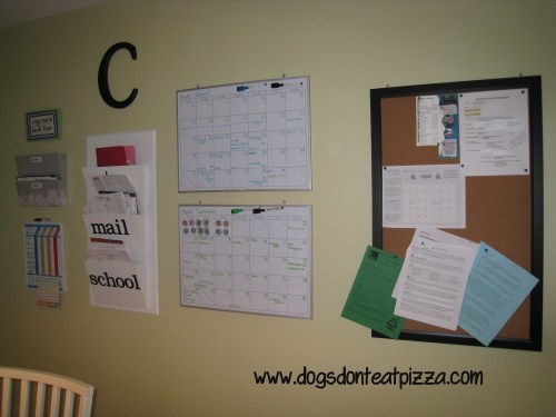 family command center - Dogs Don't Eat Pizza