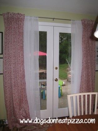 Trust your gut with design - red curtains - thediybungalow.com