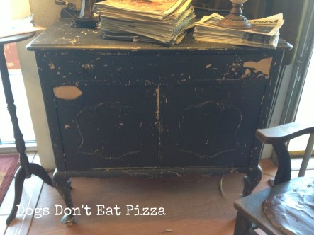 Entry Hall Cabinet - Dogs Don't Eat Pizza