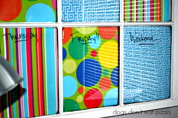 memo board Friday pane