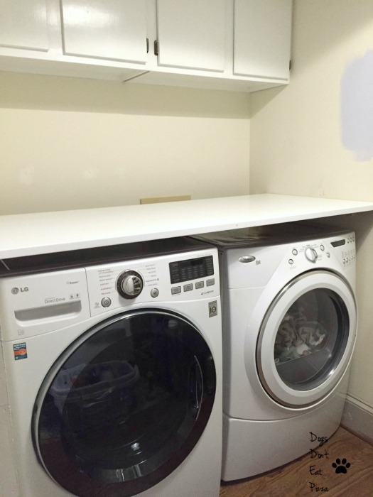 laundry room counter option 2 - DIY laundry room folding counter - Dogs Don't Eat Pizza
