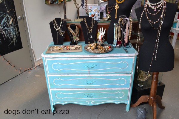 antique-dresser-as-display - Dogs Don't Eat Pizza