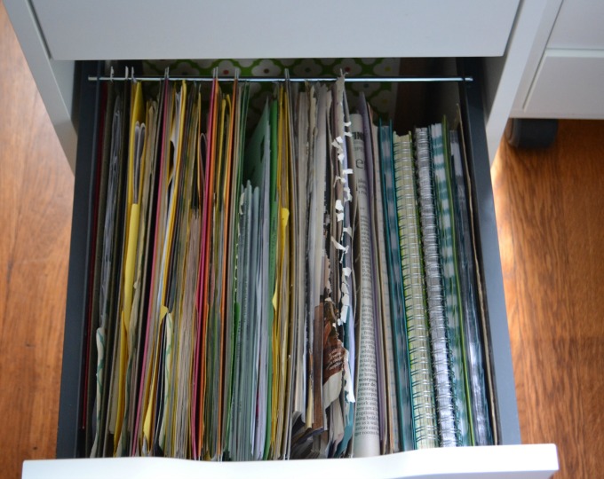 Organized files put away - organized home office - thediybungalow.com