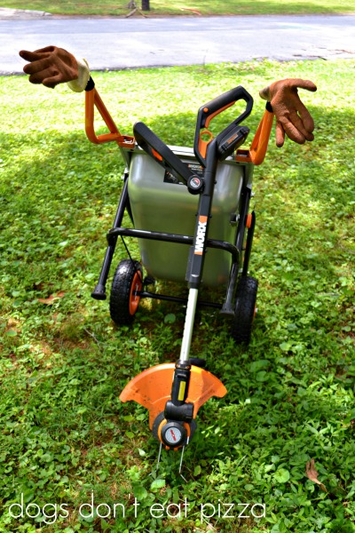 WORX-cart-edger - review - Dogs Don't Eat Pizza