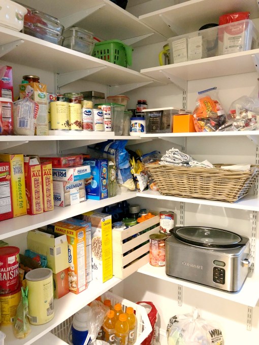 Gratitude for the new shelves in the pantry - thediybungalow.com