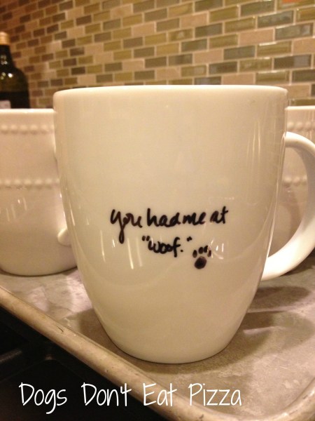 mug gift - five projects to DIY with a Sharpie - Dogs Don't Eat Pizza