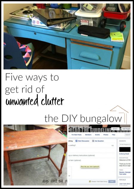 Five ways to get rid of unwanted clutter - thediybungalow.com