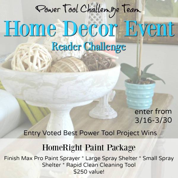 Power Tool Challenge Home Decor Event - thediybungalow.com