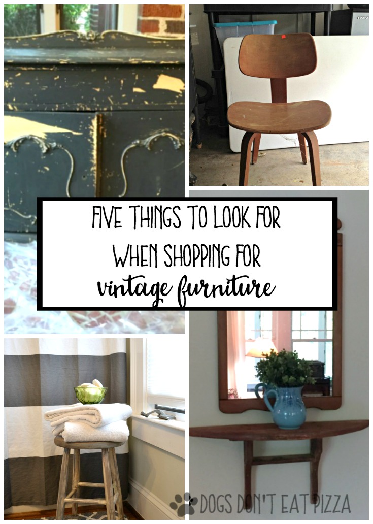 Five things to look for when shopping for vintage furniture - thediybungalow.com