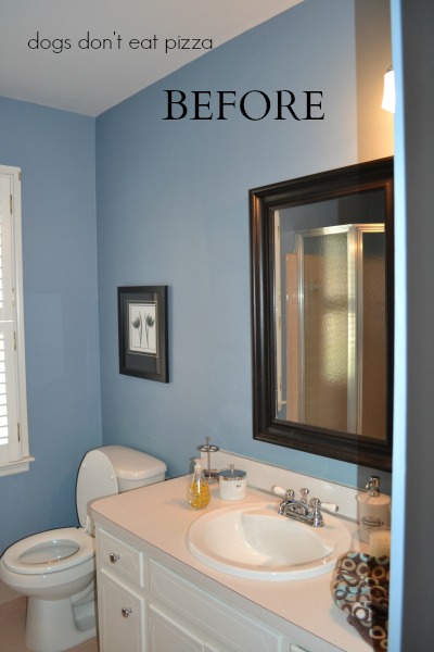 Old house bathroom wall before - thediybungalow.com