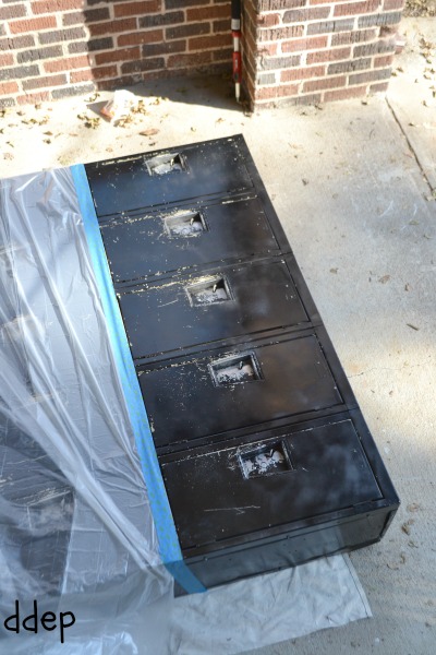 Repurposing Old Lockers for Storage - thediybungalow.com