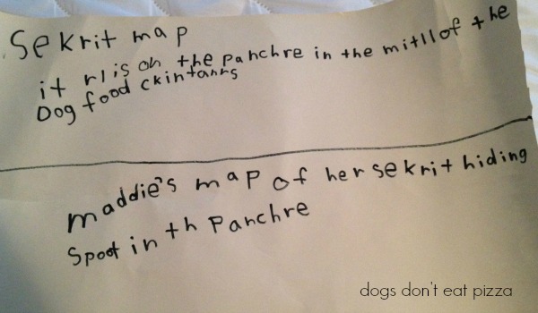 secret map - Dogs Don't Eat Pizza