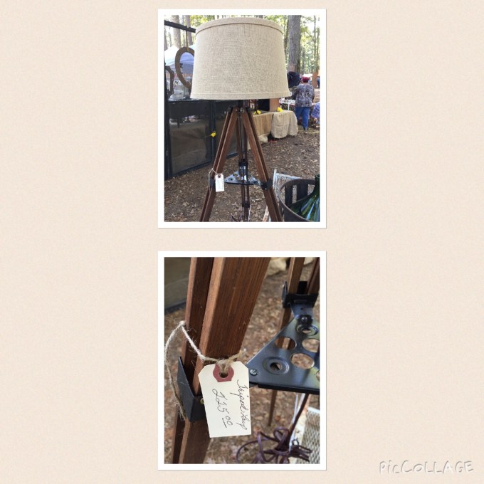 $225 Tripod Lamp at the Country Living Fair