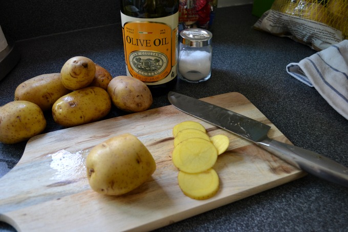 Three ingredients - olive oil, salt, potatoes - thediybungalow.com