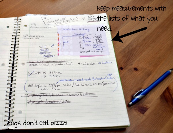 Keeping room information together is another way to stay organized when moving - thediybungalow.com