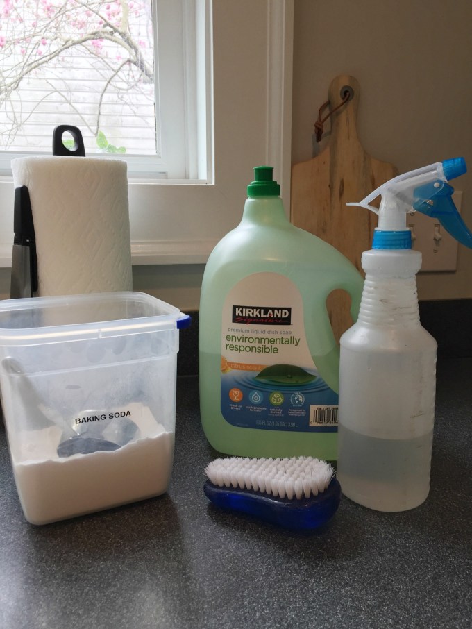 Materials needed for how to clean a fireplace firebox - thediybungalow.com