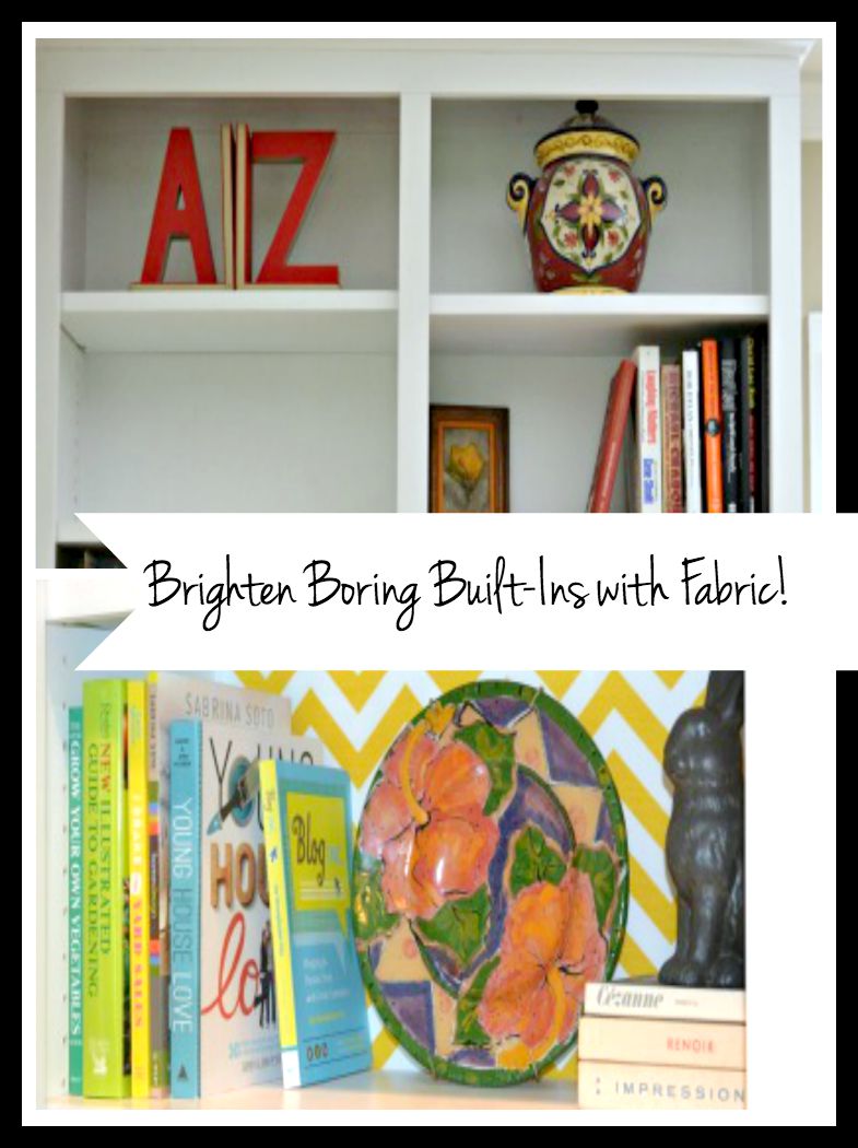 Brighten Boring Built-Ins with&nbsp;Fabric