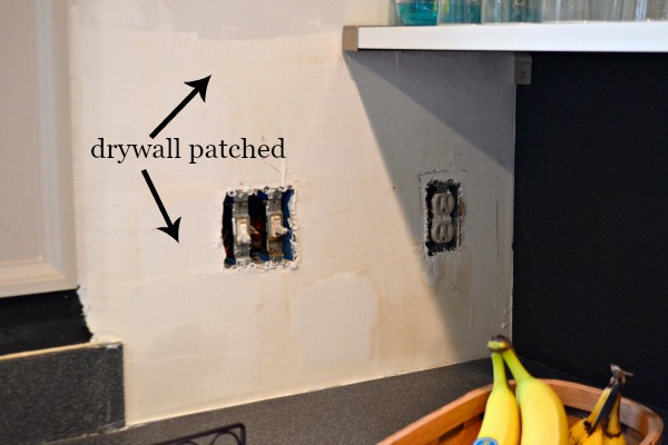 patched drywall - how to prepare walls for painting - Dogs Don't Eat Pizza