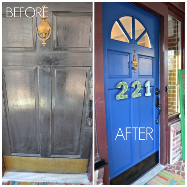 before and after front door - Modern Masters Calm - Dogs Don't Eat Pizza