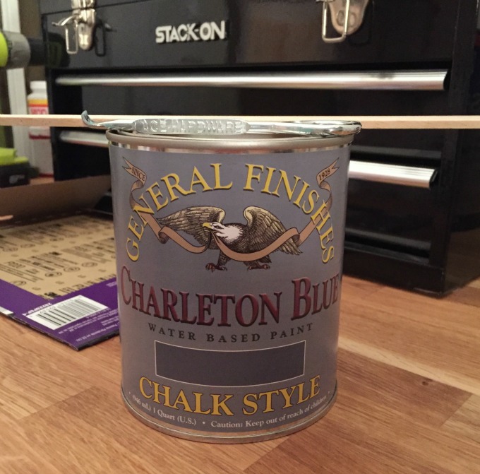 General Finishes Charleton Blue - chalk style paint - thediybungalow.com