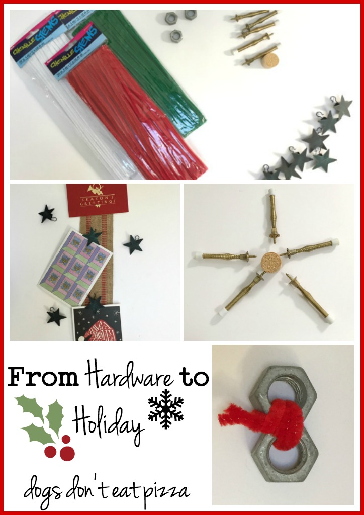 Turn hardware into holiday decor - thediybungalow.com