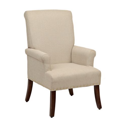 Kirkland's Jana Oatmeal Chair - farmhouse look for less - thediybungalow.com