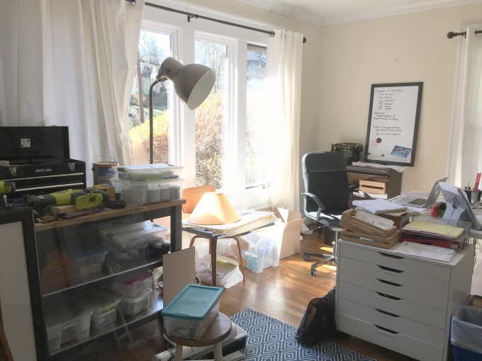 My messy home office needs help - thediybungalow.com