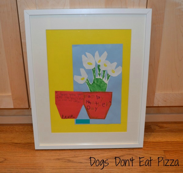 Solution for framing oddly shaped art - thediybungalow.com