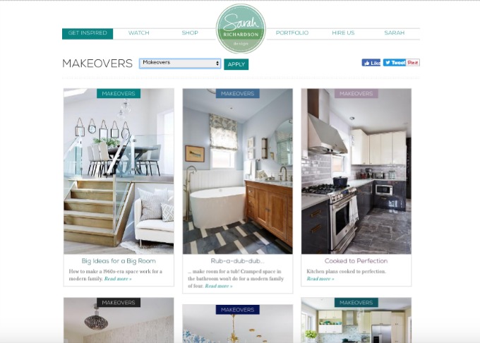 Sarah Richardson's Website