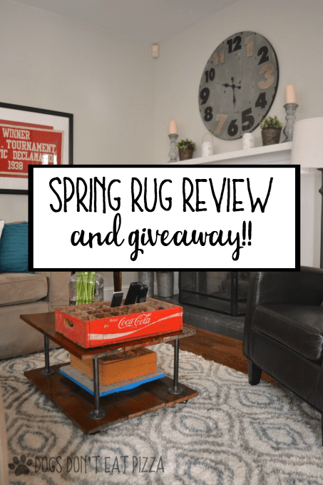I'm getting ready for spring with a new rug - spring rug review and giveaway - thediybungalow.com