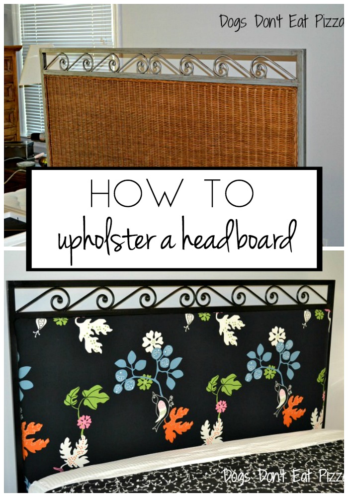 How to Upholster a Headboard - an easy DIY project - thediybungalow.com