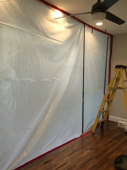 room sealed off for mold remediation - thediybungalow.com