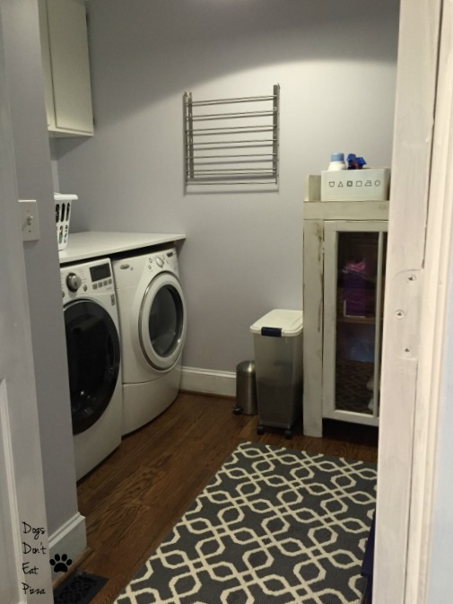sneak peek of laundry room - Dogs Don't Eat Pizza