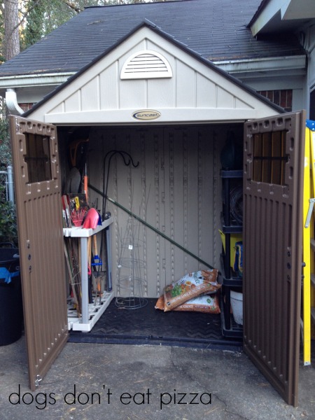 This shed is pretty but so hard to construct so here's how to stay sane during a DIY project - thediybungalow.com