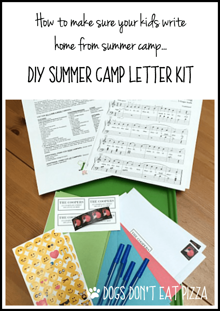 How to Make Sure Your Kids Write Home from Summer Camp - DIY Summer Camp Letter Kit - from thediybungalow.com