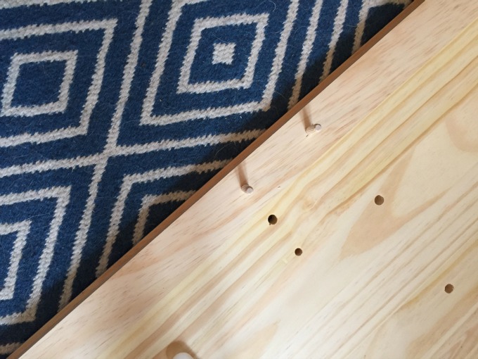 Dowels for support - IKEA Rast Hack - thediybungalow.com