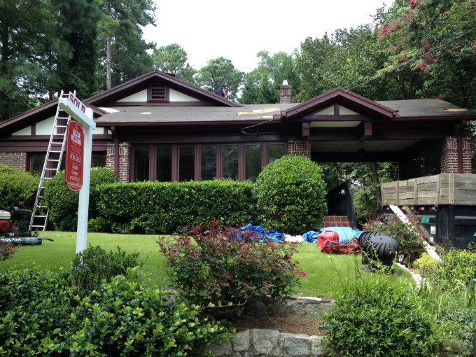 Front of our home before we moved in - thediybungalow.com