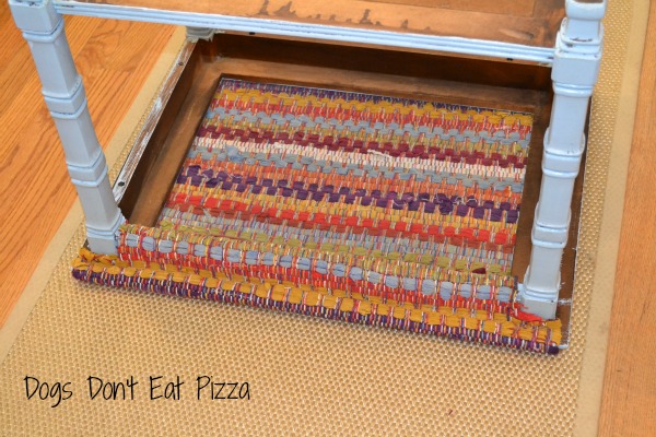 attaching the rug top