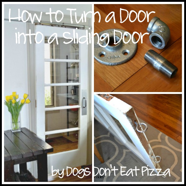 How to Turn a Door into a Sliding Door - thediybungalow.com
