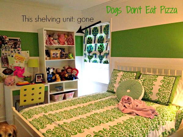 shelving unit one gone - Dogs Don't Eat Pizza