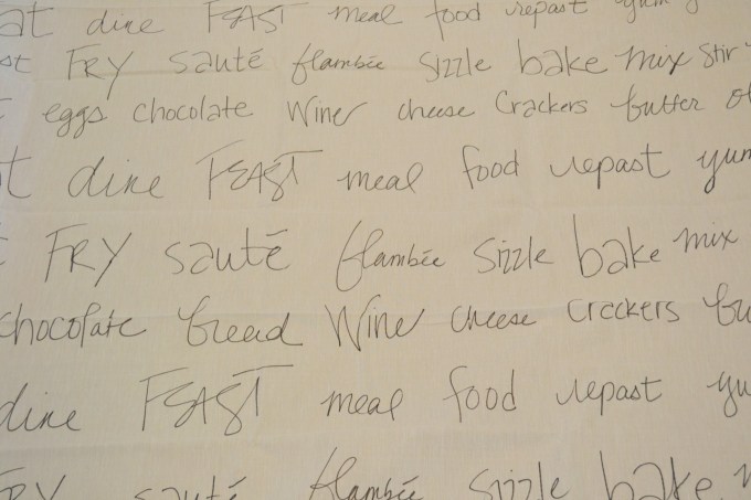 Words on DIY custom curtains with a Sharpie - thediybungalow.com