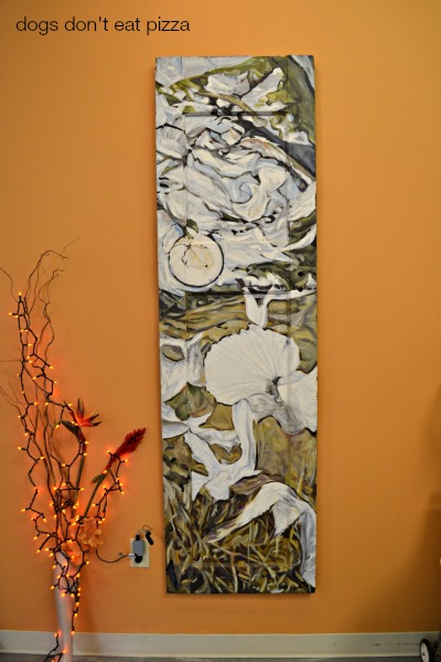 art-on-reclaimed-door - Dogs Don't Eat Pizza