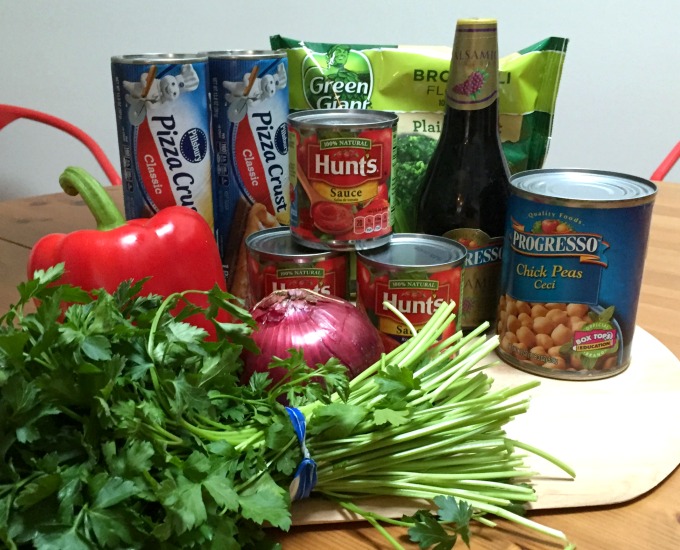 Make-Your-Own Pizza Night Ingredients - thediybungalow.com