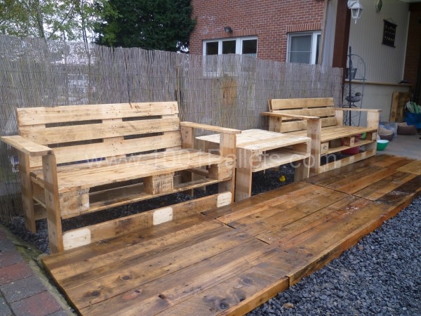 Pallets-garden-set