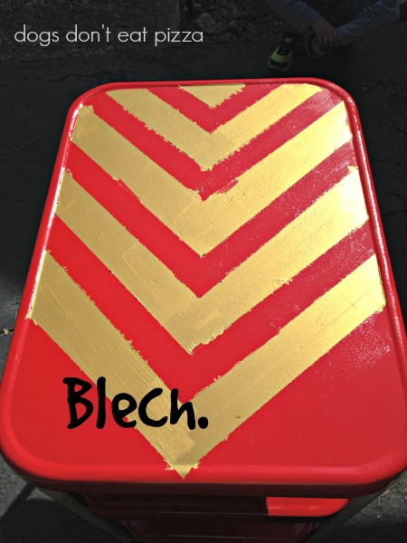 Industrial kitchen cart into bar cart - thediybungalow.com