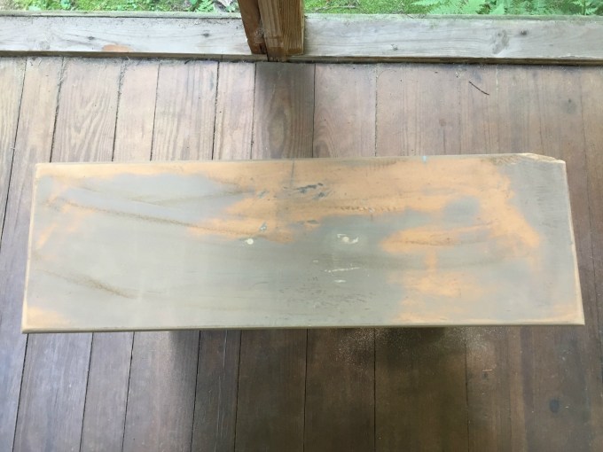 Sanded the front of the drawer to turn it into a cabinet - thediybungalow.com