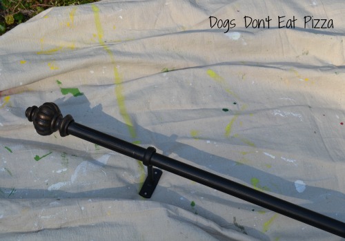 curtain rod unpainted